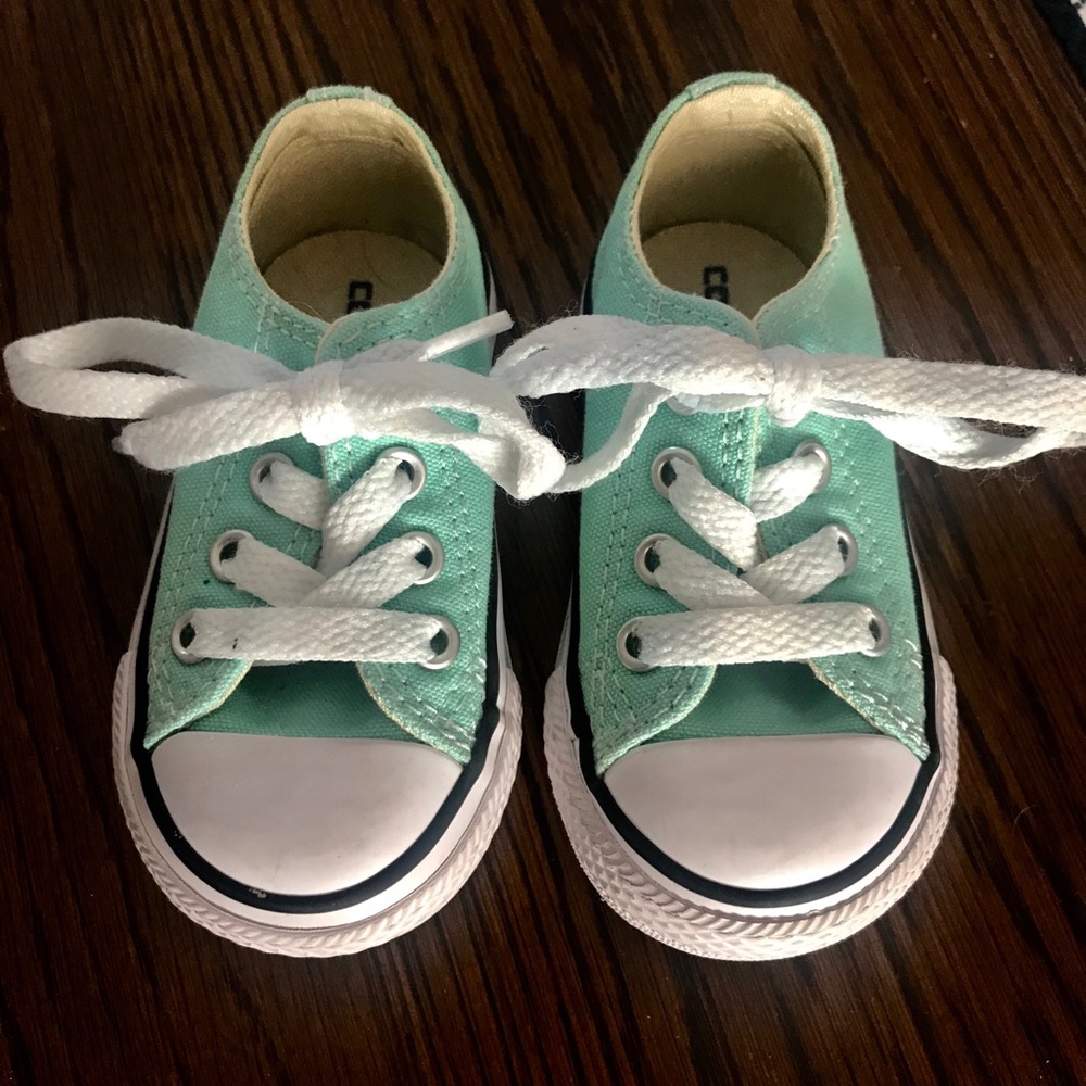 Toddler Girl Mint Converse